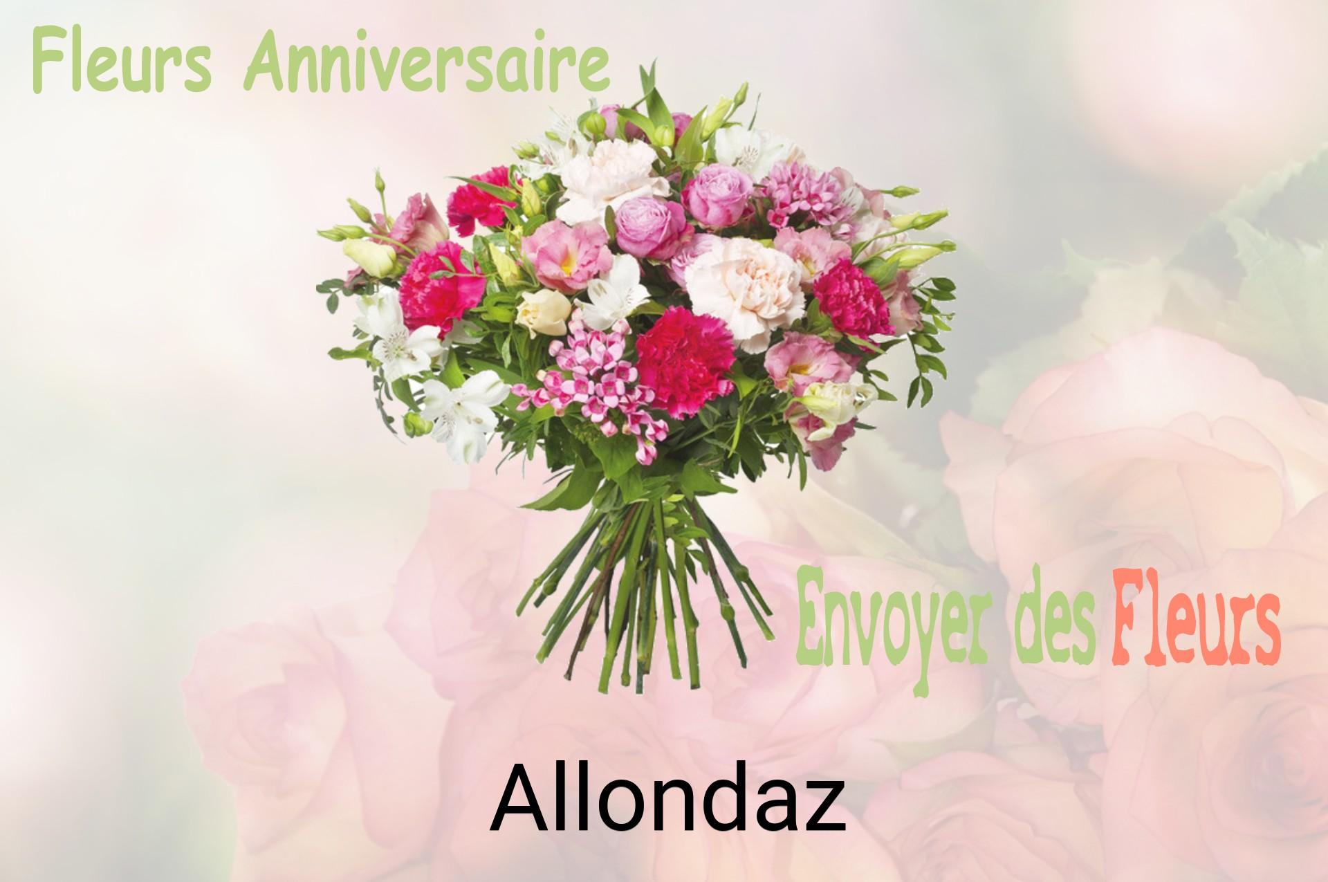 Bouquet de fleurs d’anniversaire livré à Allondaz